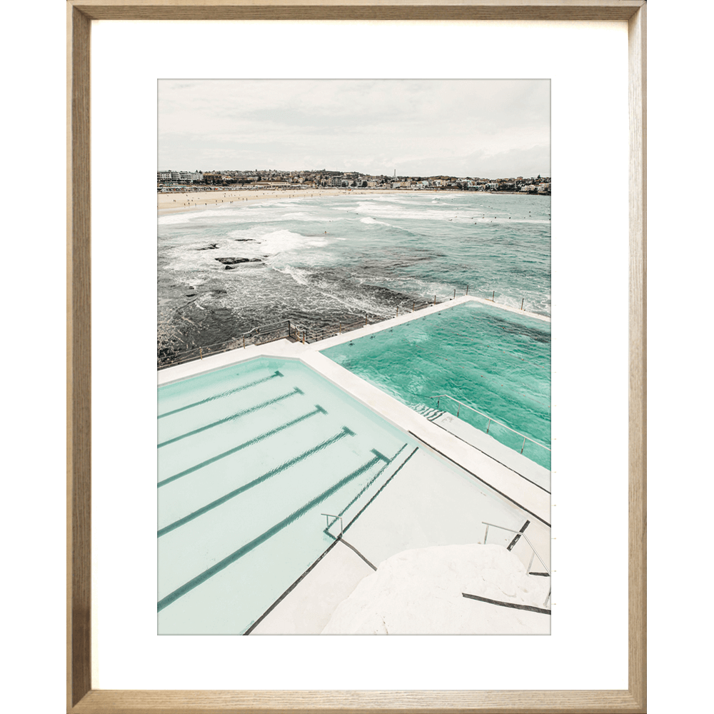 Take-me-to-the-sea-02-POOL02-Cashew-Deep-Dish-Framed-Art
