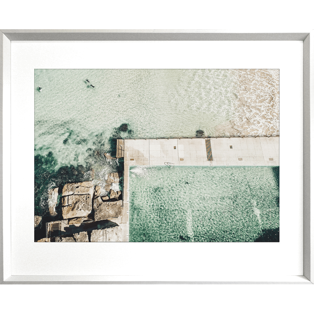 Take-me-to-the-sea-03-POOL03-White-Deep-Dish-Framed-Art